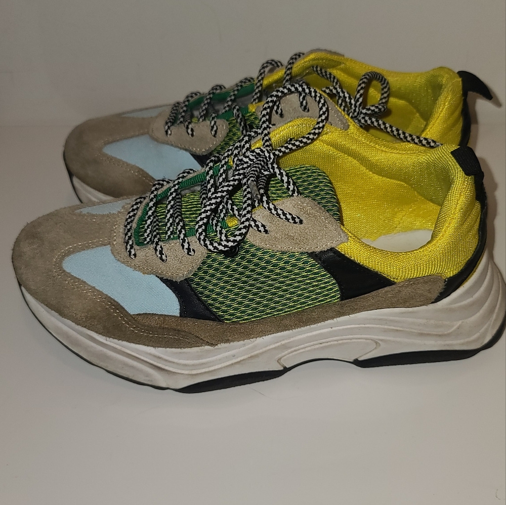 Topshop platform chunky colorblock sneakers Eur 37 Or US 7